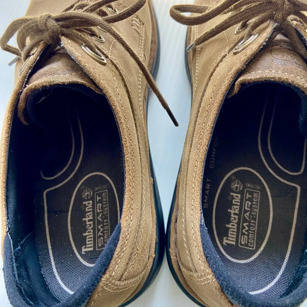 Timberland Smart Comfort Systems Brown Suede Lace Up Oxford Shoes Mens 10